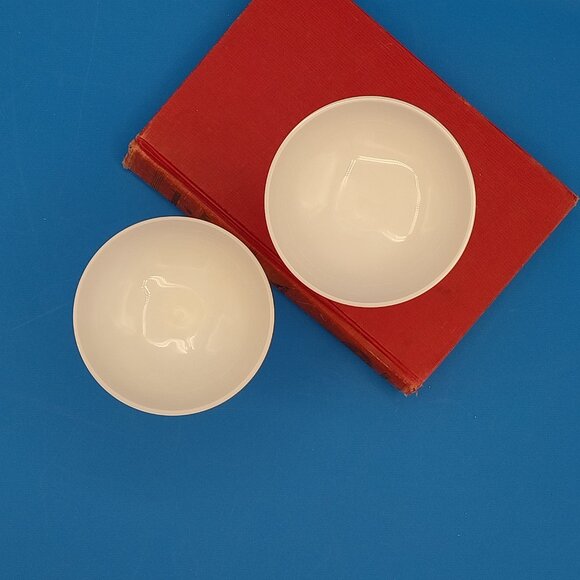 PORTIEUX VALLERYSTHAL white opaline Champagne/tall Sherbert glass - Picture 5 of 7